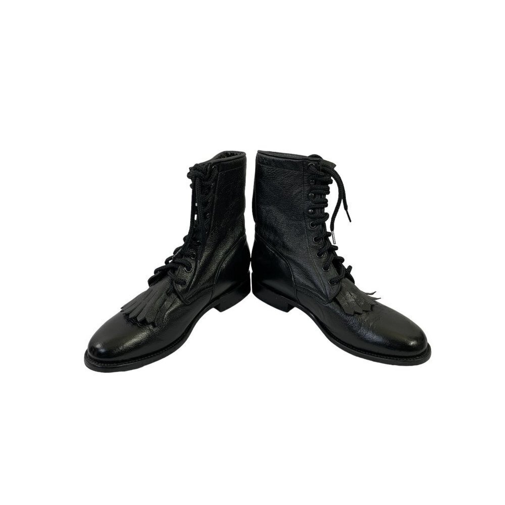 BM Women's Tall Black Boots - Picture 3 of 7